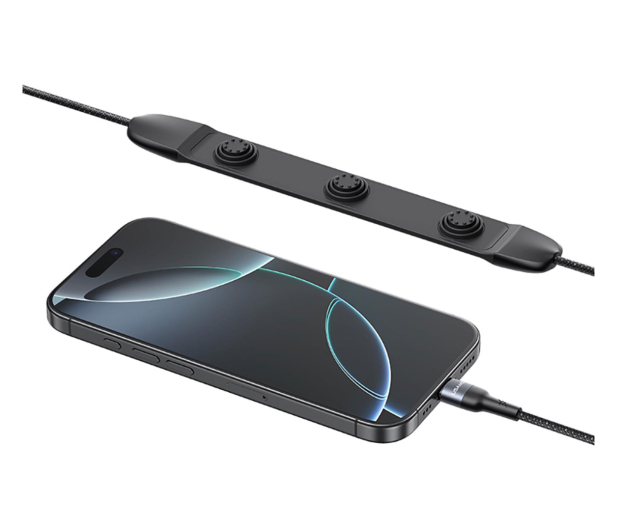 USAMS Kabel 100W Fast Charging z masażerem czarny - 1569103 - zdjęcie 9