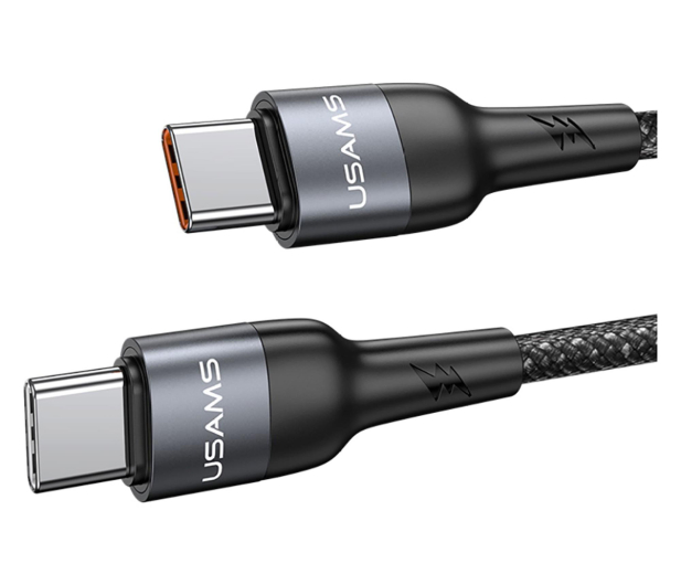 USAMS Kabel 100W Fast Charging z masażerem czarny - 1569103 - zdjęcie 5