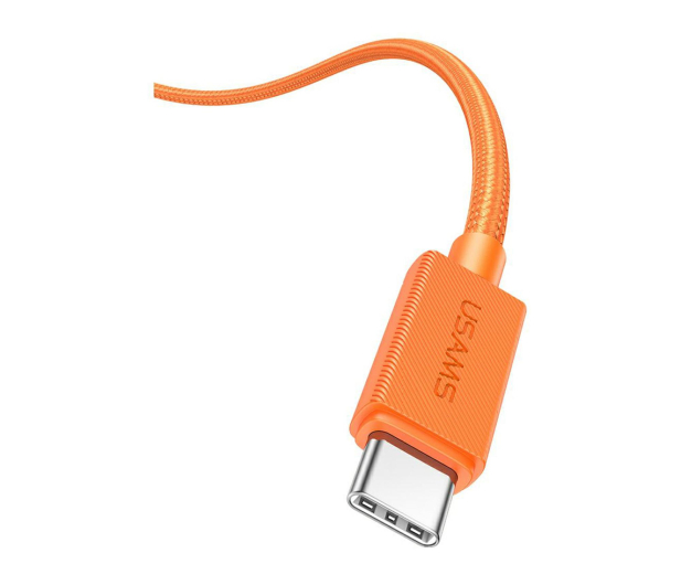 USAMS Kabel PD 60W USB-C/USB-C 1,2m pomarańczowy - 1569113 - zdjęcie 4