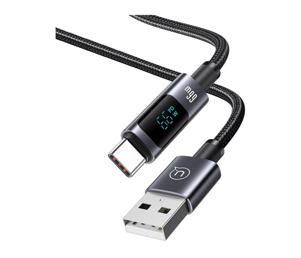 USAMS Kabel 66W 6A Fast Charging USB-C do USB-A 1,2m stalowy - 1569022 - zdjęcie 2