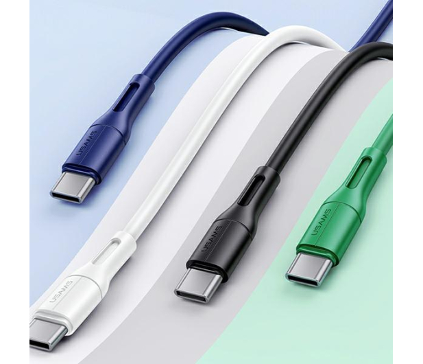 USAMS Kabel U68 USB-C 2A Fast Charge 1m niebieski SJ501USB03 - 1569025 - zdjęcie 9