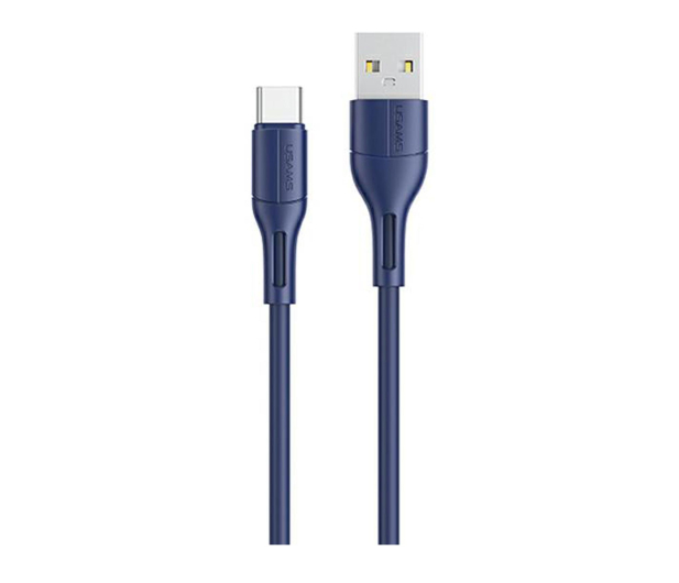 USAMS Kabel U68 USB-C 2A Fast Charge 1m niebieski SJ501USB03 - 1569025 - zdjęcie