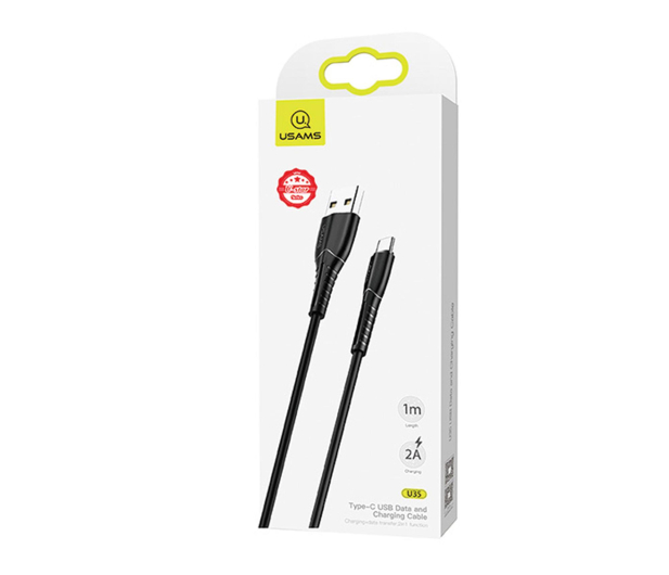 USAMS Kabel U35 microUSB 2A Fast Charge 1m czarny SJ365USB01 - 1569023 - zdjęcie 6