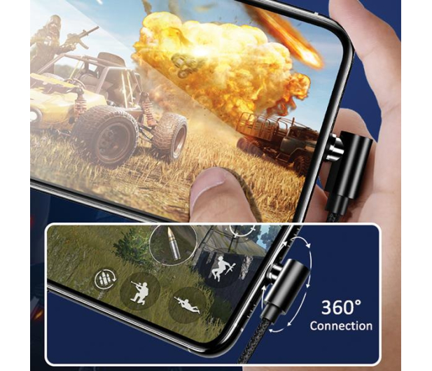 USAMS Kabel lightning 1m kątowy magnetyczny czerwony - 1569080 - zdjęcie 7