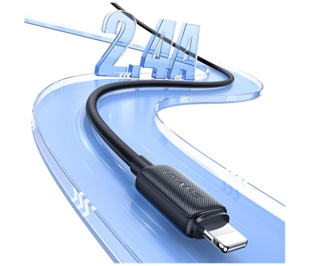 USAMS Kabel US-SJ694 2,4A Lightning do USB-A 2m biały - 1569069 - zdjęcie 5