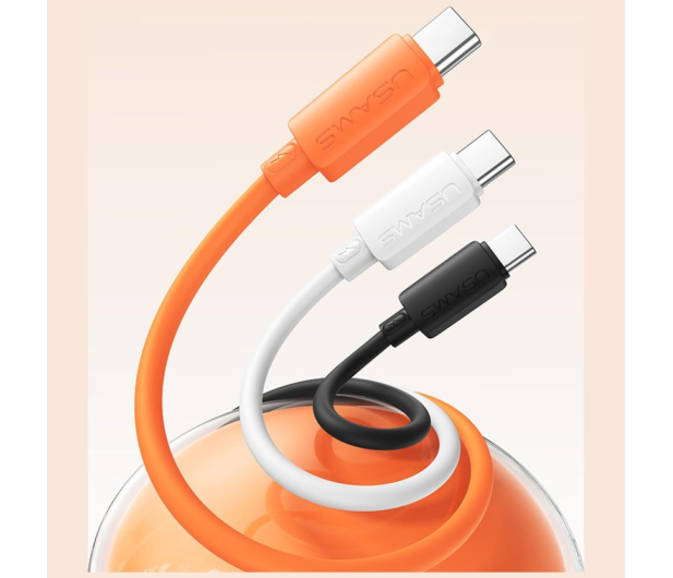 USAMS Kabel 30W 3A Silicone Fast Charging USB-C/Lightning czarny - 1568996 - zdjęcie 4