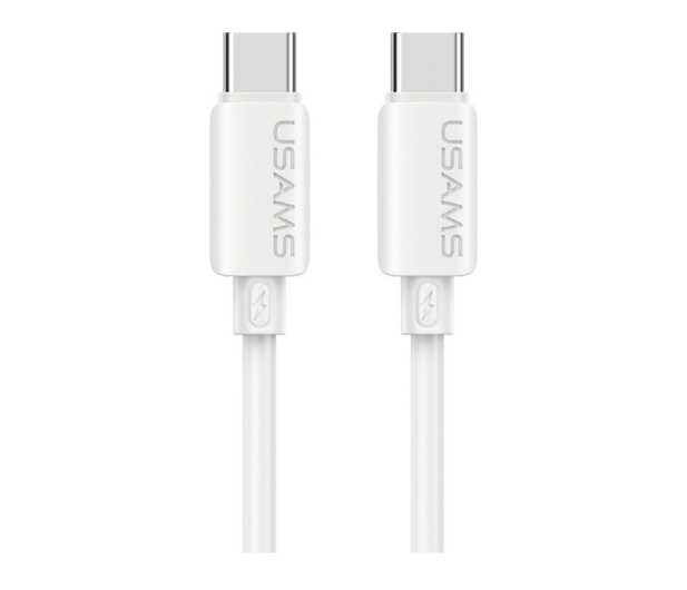 USAMS Kabel 30W 3A Silicone Fast Charging USB-C do Lightning biały - 1568987 - zdjęcie