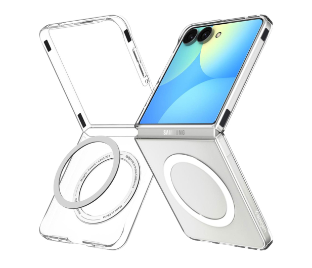 Spigen Air Skin MagSafe do Samsung Galaxy Z Flip8 clear white - 1571745 - zdjęcie 3