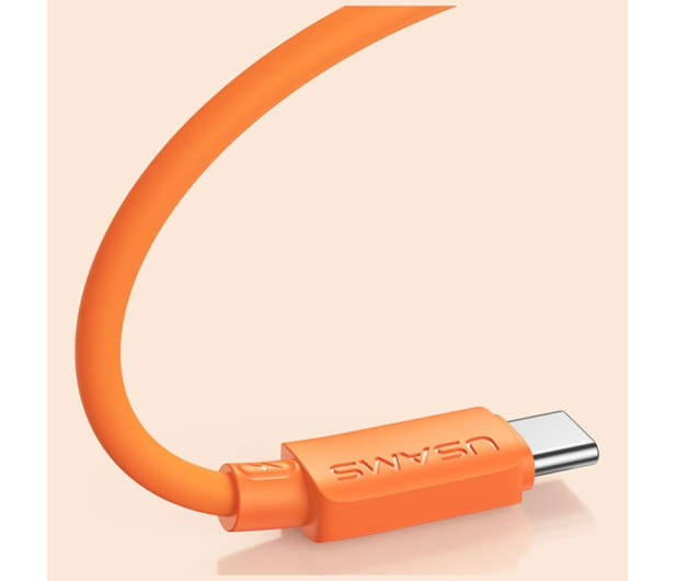 USAMS Kabel 30W 3A Silicone USB-C do Lightning pomarańczowy - 1569042 - zdjęcie 17