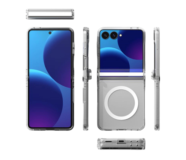 Ringke Fusion Flap Magnetic Magsafe do Galaxy Z Flip 8 Clear - 1571593 - zdjęcie 4