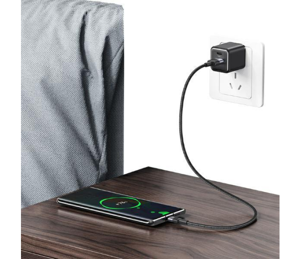 USAMS Kabel USB na USB-C 3A 1,2m Fast Charging stalowy - 1569065 - zdjęcie 4