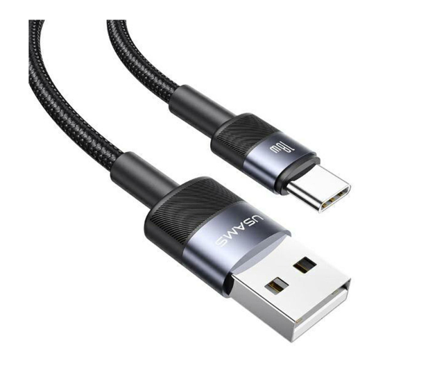 USAMS Kabel USB na USB-C 3A 1,2m Fast Charging stalowy - 1569065 - zdjęcie