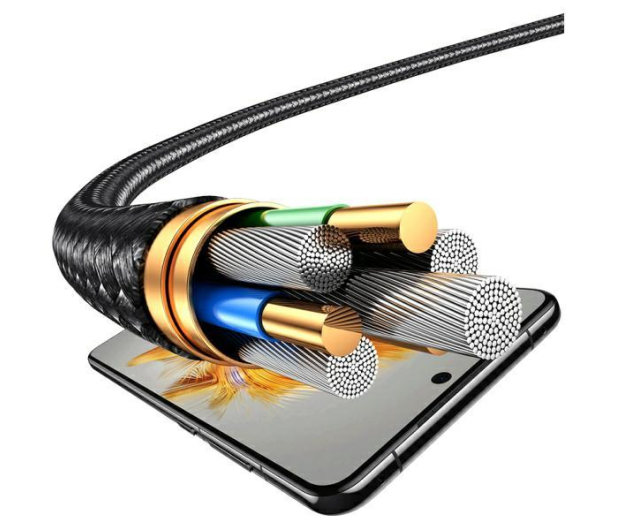 USAMS Kabel 4w1 2xUSB-C/Lightning/MicroUSB 15W 1,2m Aluminum - 1569021 - zdjęcie 5