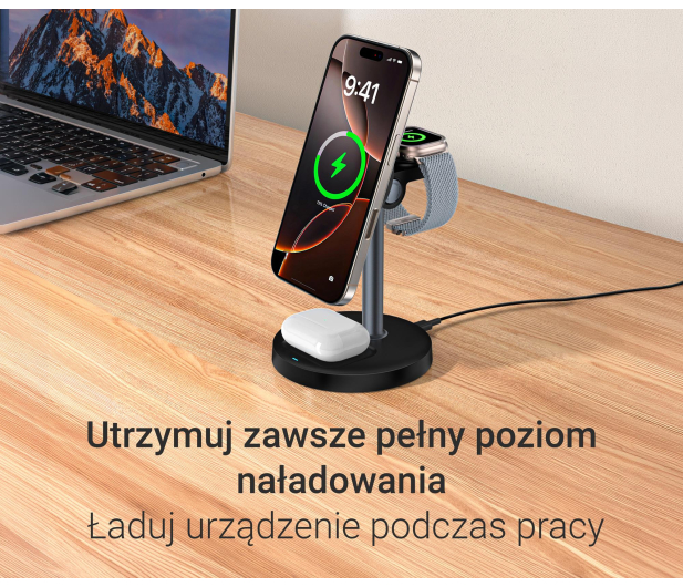 Silver Monkey Core MagCharger 3in1 Czarna - 1487256 - zdjęcie 11