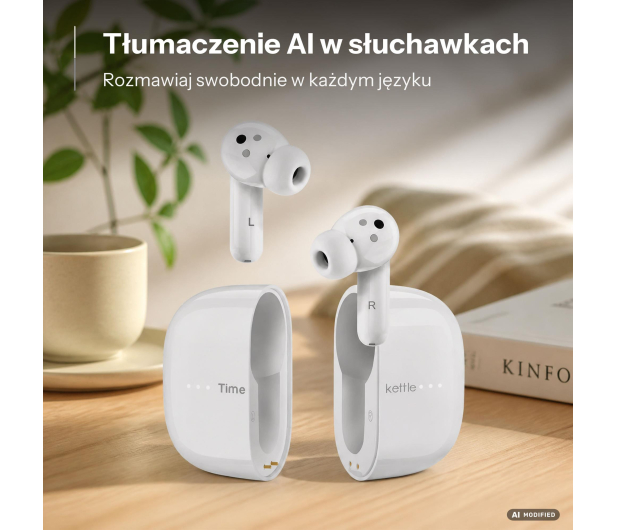 TimeKettle Słuchawki Tłumaczące M3 Offline białe - 1571397 - zdjęcie 7
