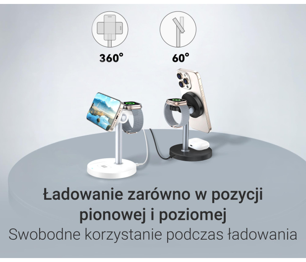 Silver Monkey Core MagCharger 3in1 Biała - 1487257 - zdjęcie 13