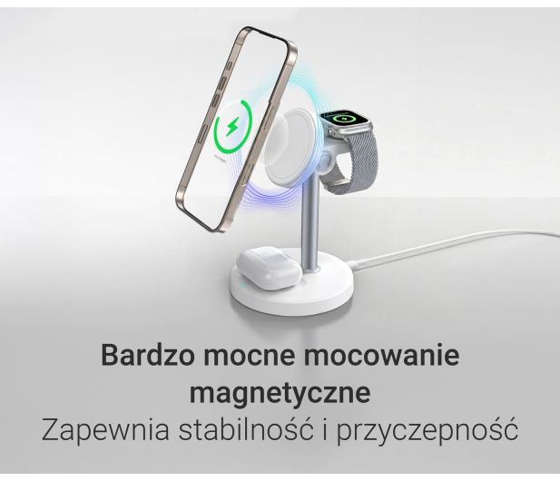 Silver Monkey Core MagCharger 3in1 Biała - 1487257 - zdjęcie 14