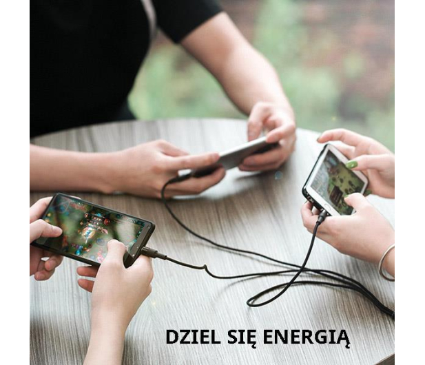 USAMS Kabel pleciony 3w1 1,5m 2Aczarny (lightning/microUSB/USB-C) - 1568988 - zdjęcie 10