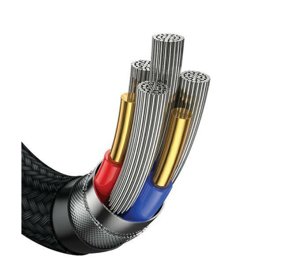 USAMS Kabel 2xC/USB/Micro-USB/Lightning 6w1 1,2m 100W PD czarny - 1568995 - zdjęcie 4