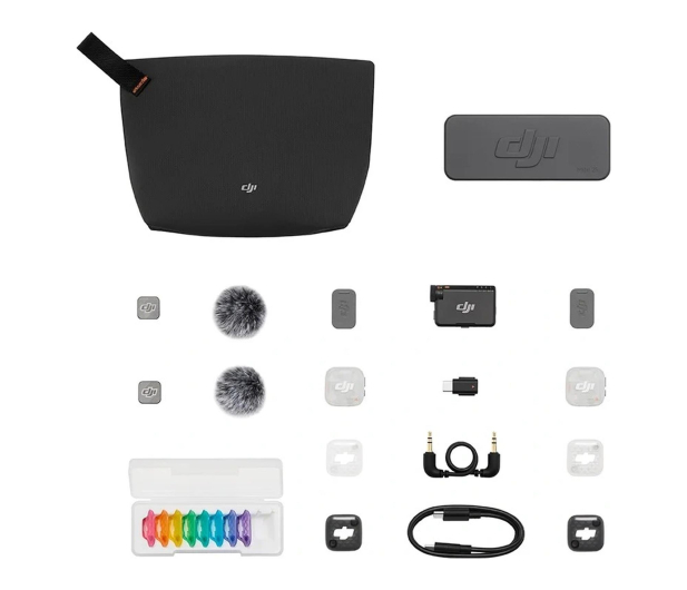 DJI Mic Mini 2S (2 TX + 1 RX + etui ładujące) - 1552353 - zdjęcie