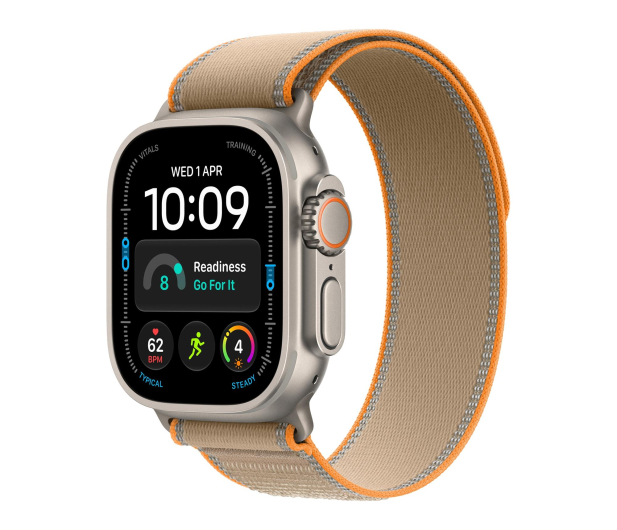 Apple Watch Ultra 4/Naturalny Tytan/Piaskowa Opaska Trail M/L - 1594112 - zdjęcie