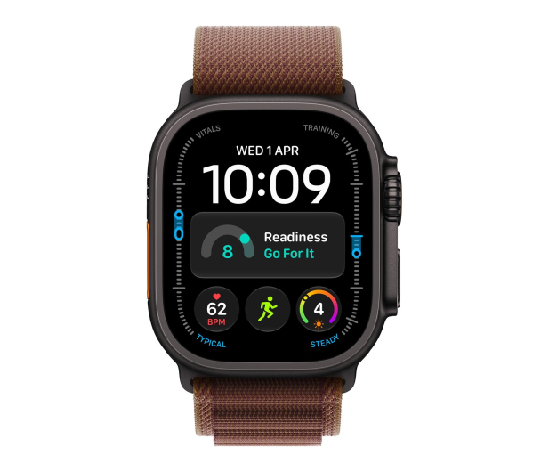 Apple Watch Ultra 4/Czarny Tytan/Burgundowa Opaska Alpine L - 1594119 - zdjęcie 2