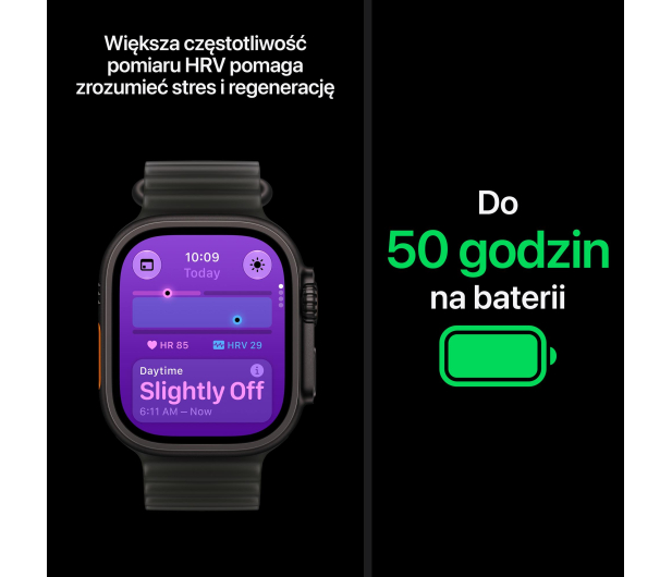 Apple Watch Ultra 4/Czarny Tytan/Burgundowa Opaska Alpine L - 1594119 - zdjęcie 5