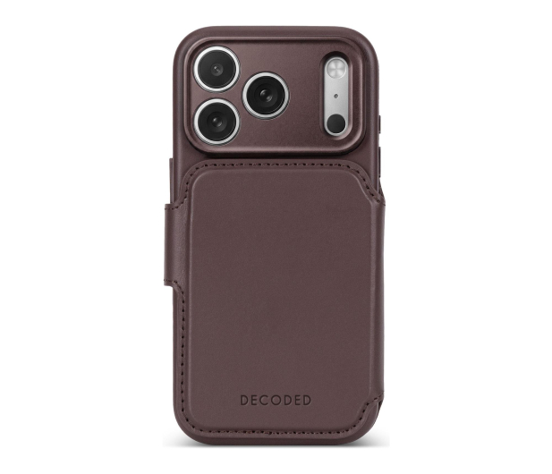 Decoded Leather Detachable Wallet do iPhone 18 Pro MagSafe (chocolat - 1586671 - zdjęcie