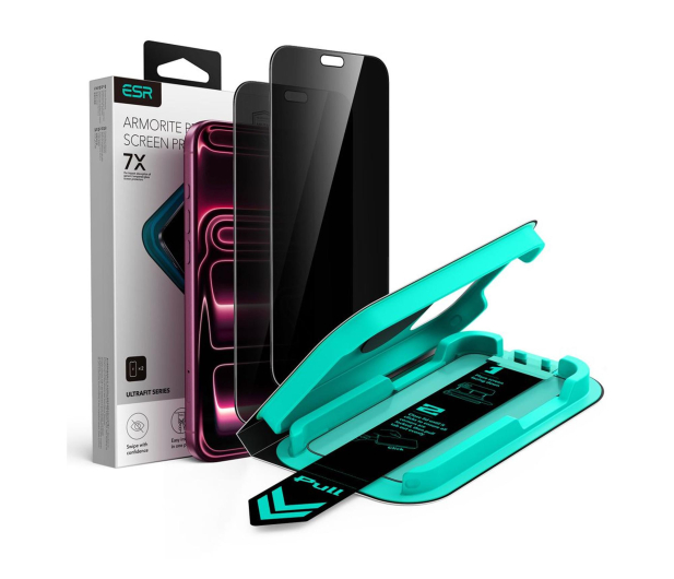 ESR Szkło Prywatyzujące Ultrafit Armorite Tempered Glass 2-Pack - 1586925 - zdjęcie