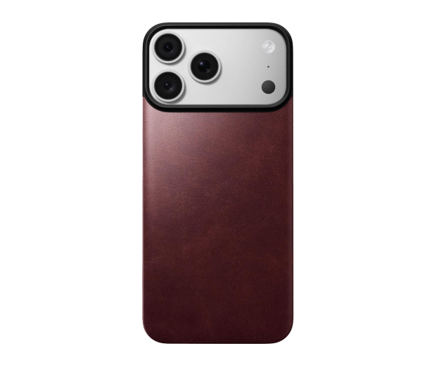 Nomad Magnetic Leather Back iPhone 18 Pro / 17 Pro MagSafe (burgun - 1586590 - zdjęcie