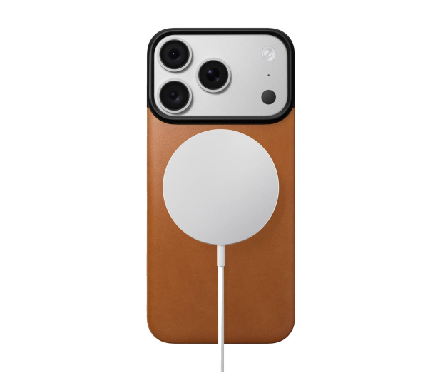 Nomad Magnetic Leather Back iPhone 18 Pro / 17 Pro MagSafe (saddle - 1586592 - zdjęcie 3