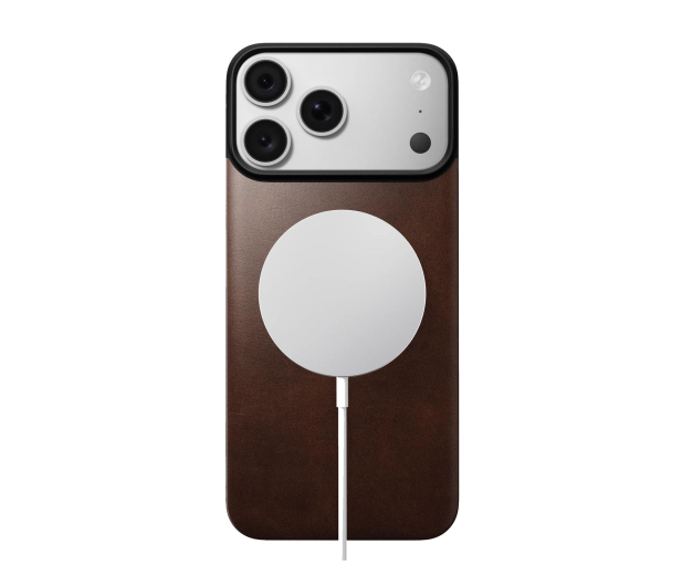 Nomad Magnetic Leather Back iPhone 18 Pro / 17 Pro MagSafe (rustic - 1586589 - zdjęcie 3