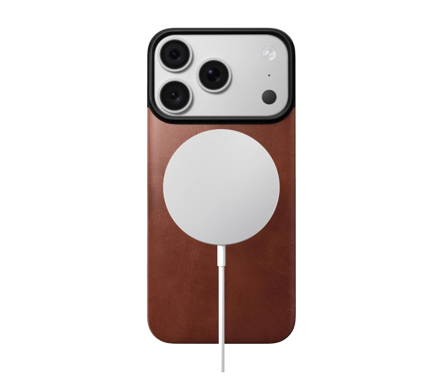 Nomad Magnetic Leather Back iPhone 18 Pro / 17 Pro MagSafe (olde d - 1586591 - zdjęcie 2