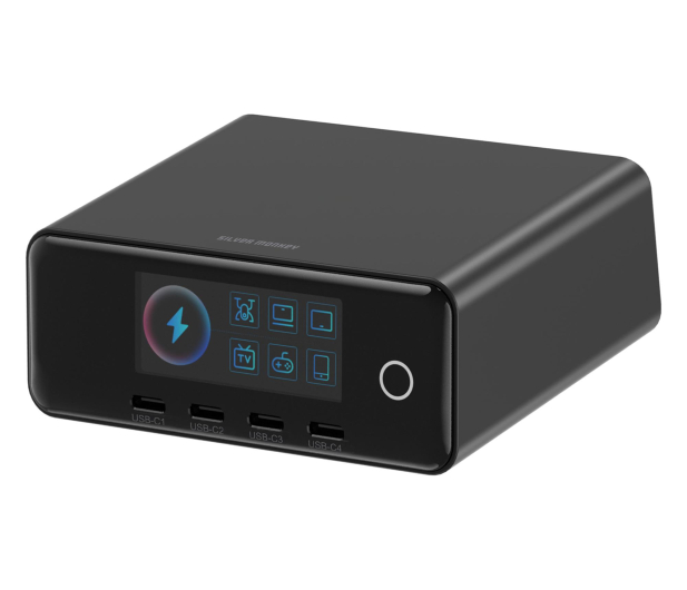 Silver Monkey Ładowarka Gan Pro Desk 240W PD Czarna - 1572480 - zdjęcie 4