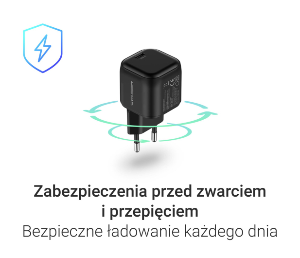 Silver Monkey Ładowarka GaN Smart Uno 100W Czarna - 1572478 - zdjęcie 8