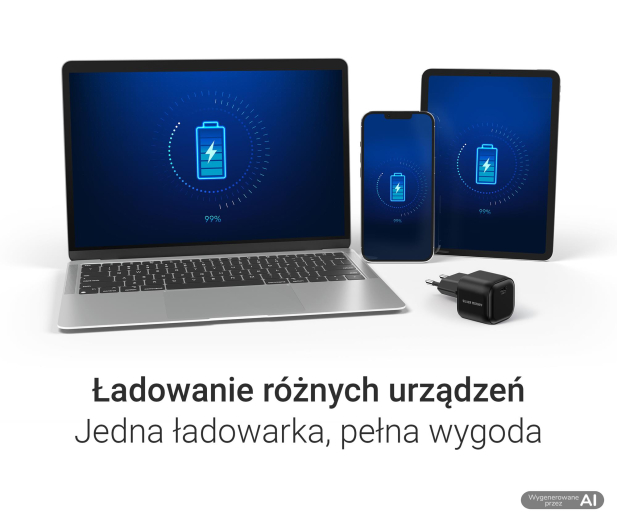 Silver Monkey Ładowarka GaN Smart Uno 100W Czarna - 1572478 - zdjęcie 5