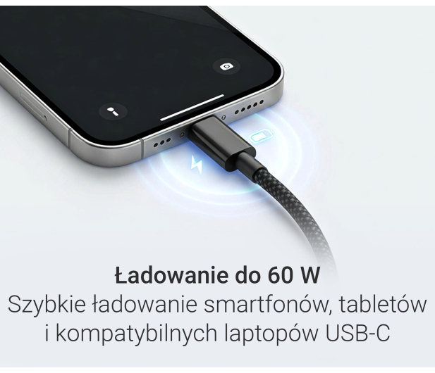 Silver Monkey Kabel Core USB C-C 60W 2m czarny - 1367066 - zdjęcie 2