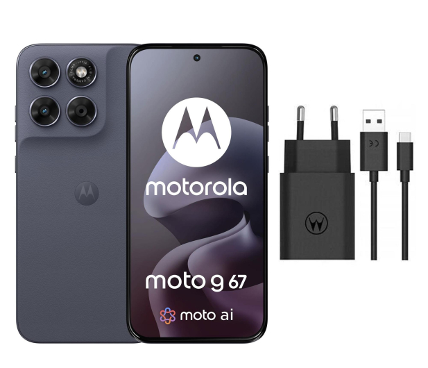 Motorola moto g67 5G 8/128GB Arctic Seal 120Hz + Ładowarka 33W - 1596696 - zdjęcie