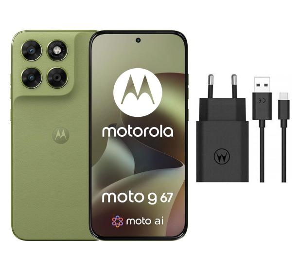 Motorola moto g67 5G 8/128GB Nile 120Hz + Ładowarka 33W - 1596698 - zdjęcie
