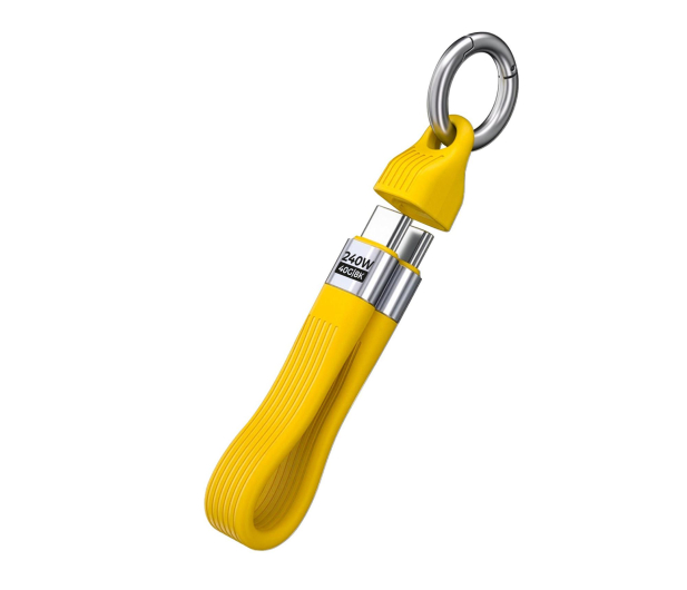 Mobile Origin Keychain Cable 40Gbps 8K USB-C CB17 240W Yellow - 1590339 - zdjęcie