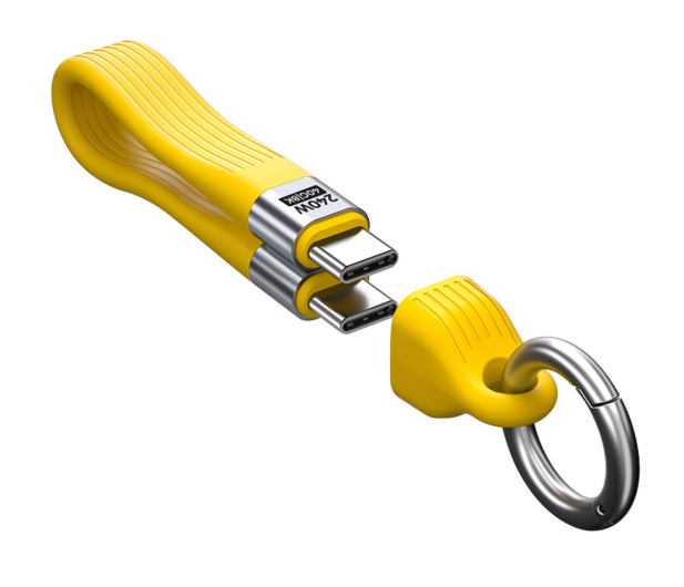 Mobile Origin Keychain Cable 40Gbps 8K USB-C CB17 240W Yellow - 1590339 - zdjęcie 2