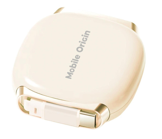 Mobile Origin Retractable Cable Box USB-C to USB-C CB7 Beige 100W - 1590338 - zdjęcie 3