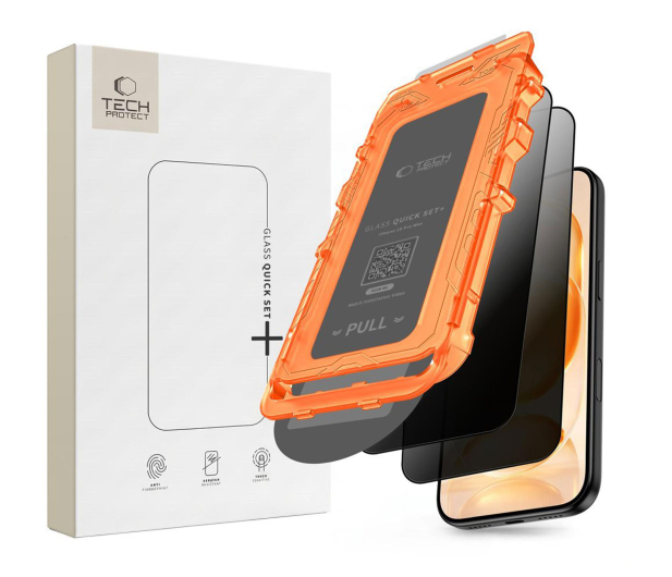 Tech-Protect Szkło Prywatyzujące Quick Set Spy+ 2-Pack Do Iphone 18 Pro M - 1586929 - zdjęcie
