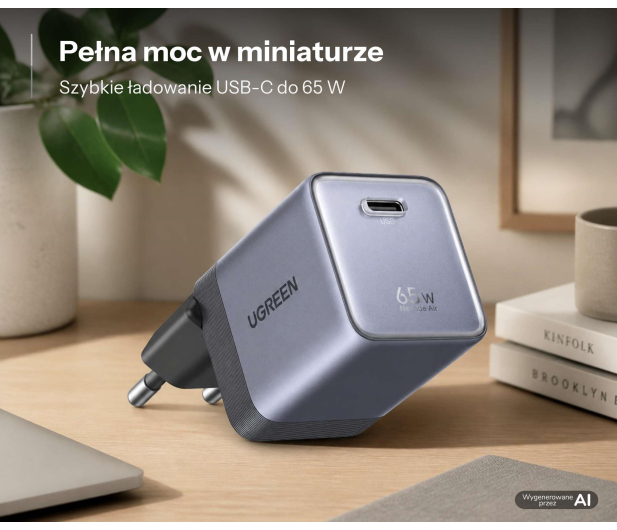 UGREEN 65W USB-C GaN Fast Charger EU - 1591502 - zdjęcie 2
