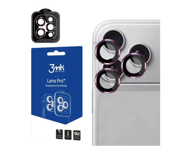 3mk Lens Protection do iPhone 18 Pro / 18 Pro Max (Deep cherry) - 1595472 - zdjęcie