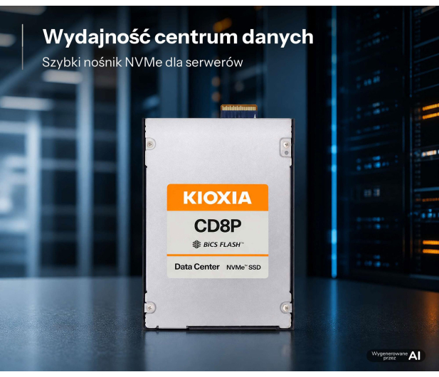 KIOXIA 15,36TB E3.S PCIe Gen5 CD8P-R - 1597249 - zdjęcie 2