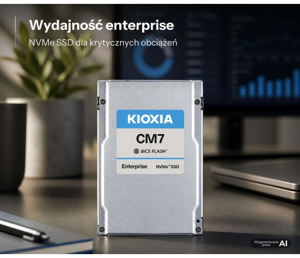 KIOXIA 1,6TB U.3 PCIe Gen5 CM7-V - 1597288 - zdjęcie 2