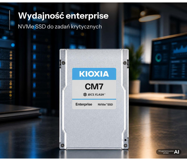 KIOXIA 7,68TB U.3 PCIe Gen5 CM7-R - 1597284 - zdjęcie 2