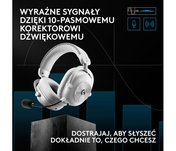 Logitech G PRO X3 Lightspeed biały - 1598605 - zdjęcie 6