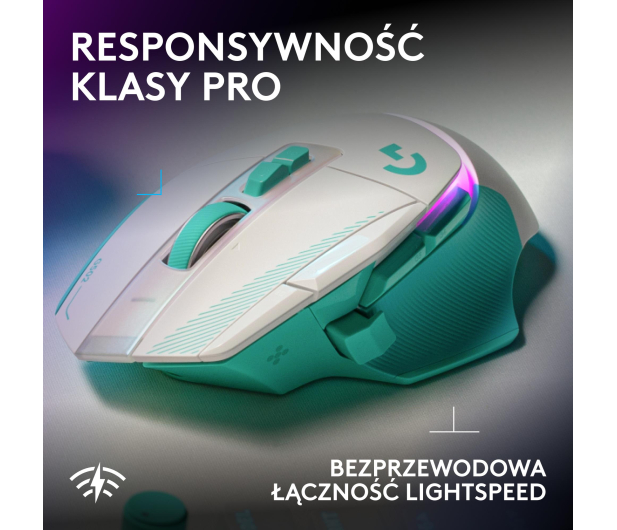 Logitech G502 X PLUS miętowy - 1598607 - zdjęcie 7